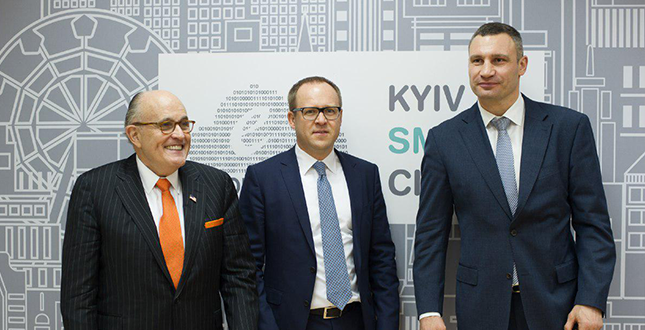Vitali Klitschko and Rudolf Giuliani visited KP “Informatics” and discussed security cooperation